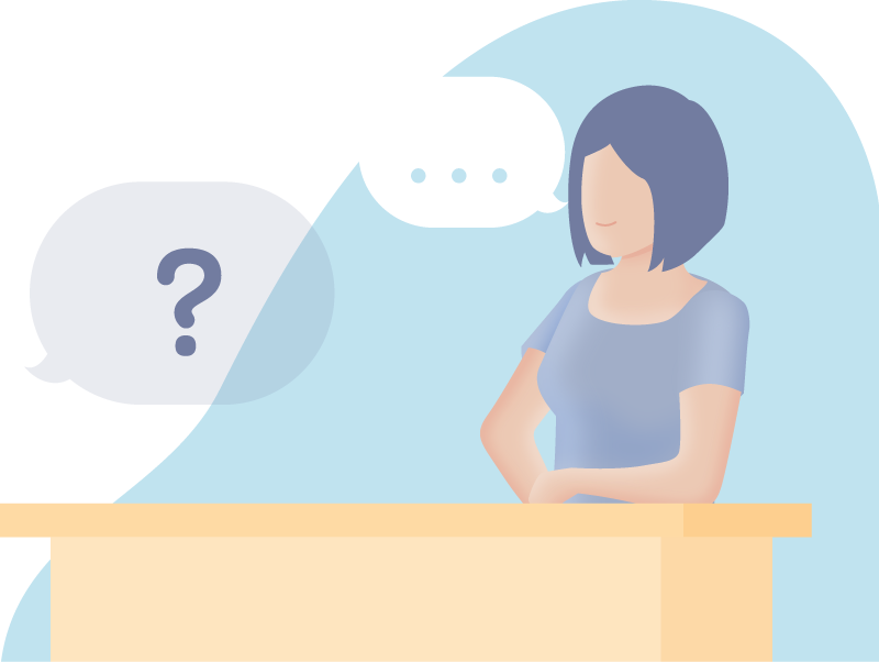 Imagen ilustrativa de una profesora dando una clase